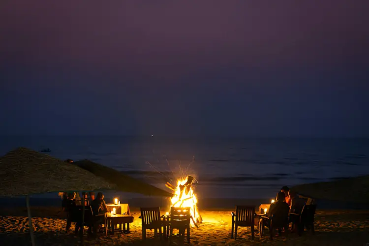 Enjoy a Beach Bonfire on Goa